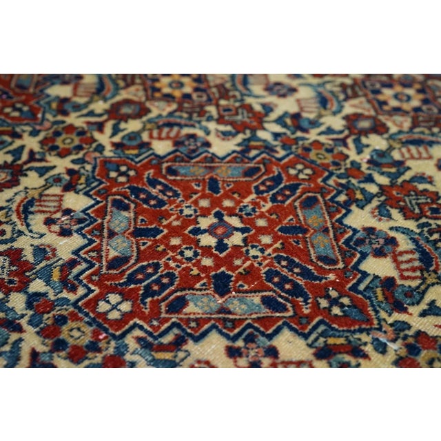 Textile Antique Tabriz Rug 4'8'' x 6'9'' For Sale - Image 7 of 10