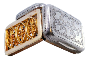 Silver and Gold Vinaigrette Box
