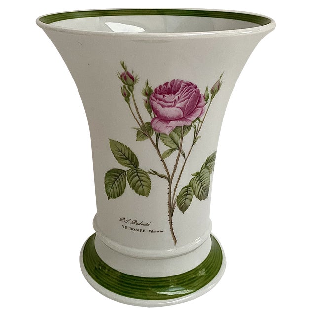 Vintage Vase in White Porcelain For Sale