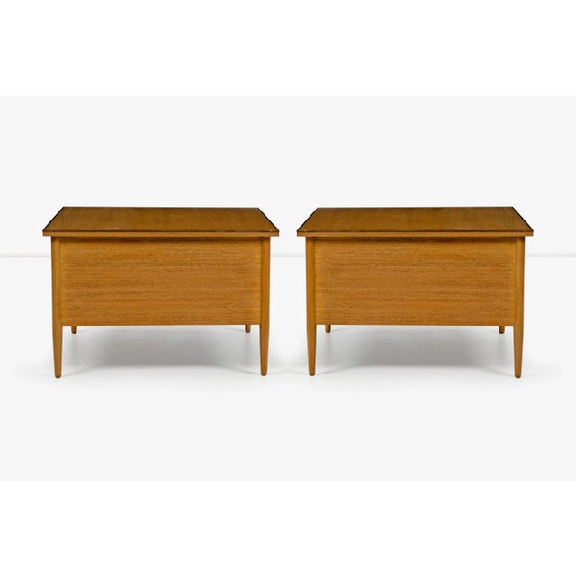 Mid-Century Modern Paul McCobb for Calvin The Irwin Collection 3-Drawer End Tables or Nightstands - A Pair For Sale - Image 3 of 10