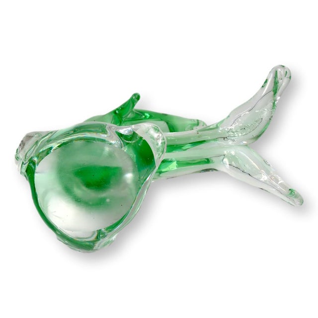 Murano Italian Murano Glass Dolphin Sculpture For Sale - Image 4 of 4