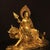 Bronze Late 19th Century Gilt Bronze Ksitigarbha Bodhisattva Statue on Lion, 7kg For Sale - Image 8 of 9