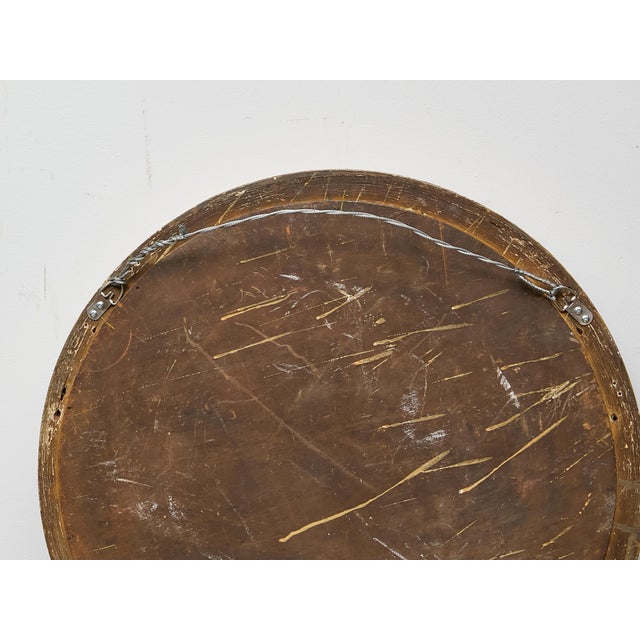 English Regency Giltwood Convex Mirror with Ebonized Ball Accents For Sale - Image 9 of 9