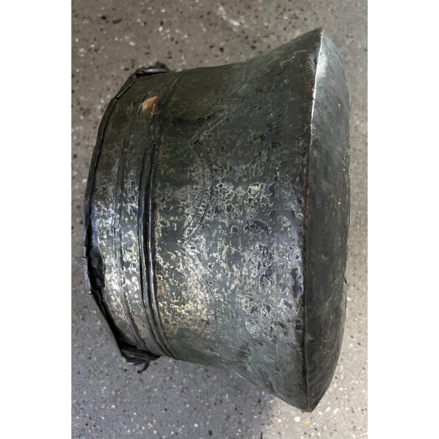 Metal 19th Century Copper & Brass Cooking Bowl From the Arabian Desert For Sale - Image 7 of 7