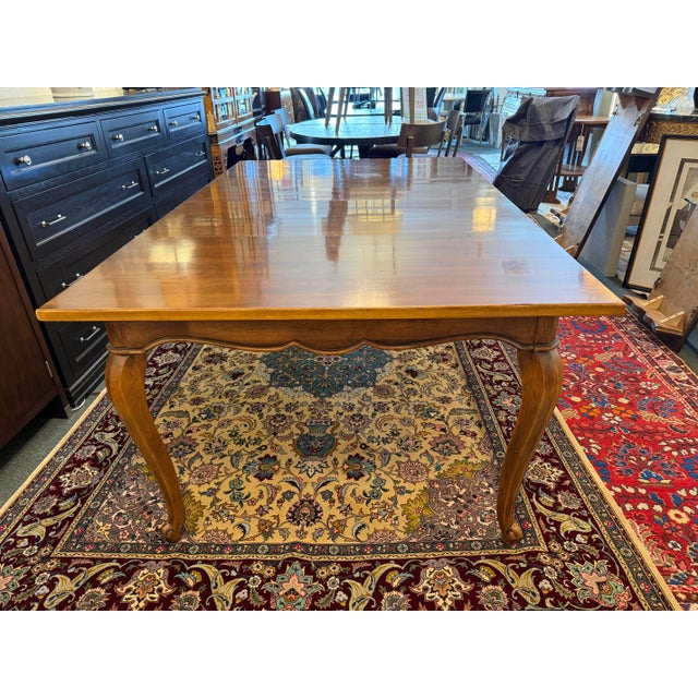Henredon Henredon French Provincial Louis XVI Dining Room Extension Table For Sale - Image 4 of 12