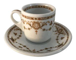 1930's French Style Demitasse Cup and Saucer