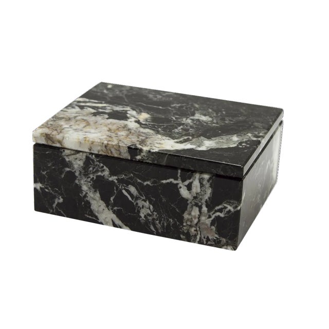 Black Marble Keepsake Box For Sale