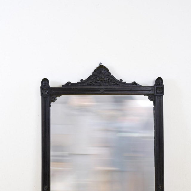 Late 19th century mirror with decorations height: 158 width: 84 depth: 5 additional information style: antique production...