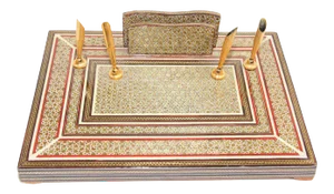 VIntage Persian Khatam Pen Holder