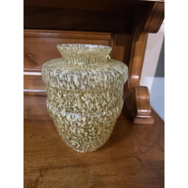 Vintage Speckled Glass Vase, 1960s For Sale - Image 4 of 4