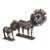 Mid-Century Patinated Iron Lion Sculptures by Curtis Jeré, Usa For Sale