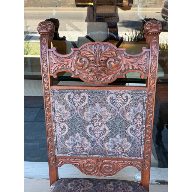 Late 19th Century Renaissance Revival Dining Chairs, Pair For Sale - Image 5 of 15