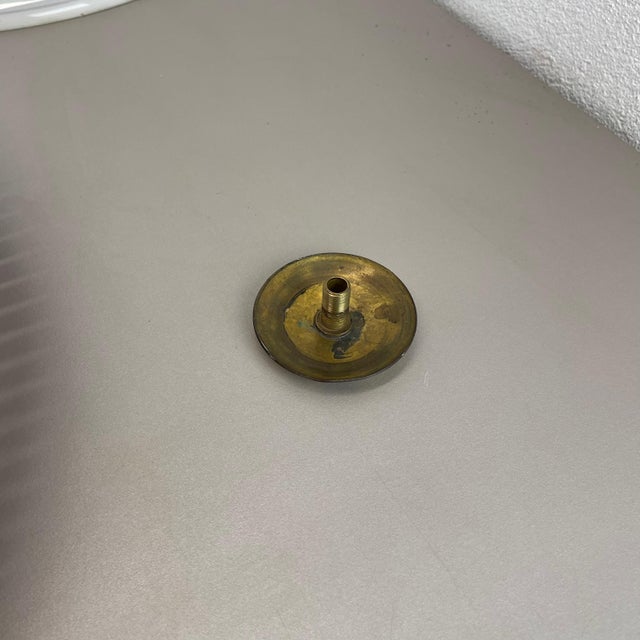 Modern Metal and Glass Flushmount Light in the style of Gio Ponti, Italy, 1950s For Sale - Image 16 of 18
