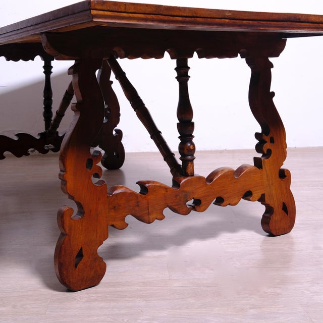 Walnut Table from Frattino, Late 19th Century For Sale - Image 10 of 18