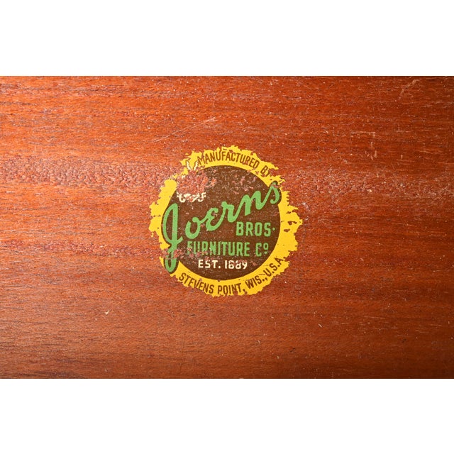 Antique French Provincial Louis XV Walnut and Parcel Painted Nightstand, Circa 1920s For Sale - Image 11 of 12