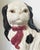 Figurative Staffordshire Style Black and White Spaniel For Sale - Image 3 of 9