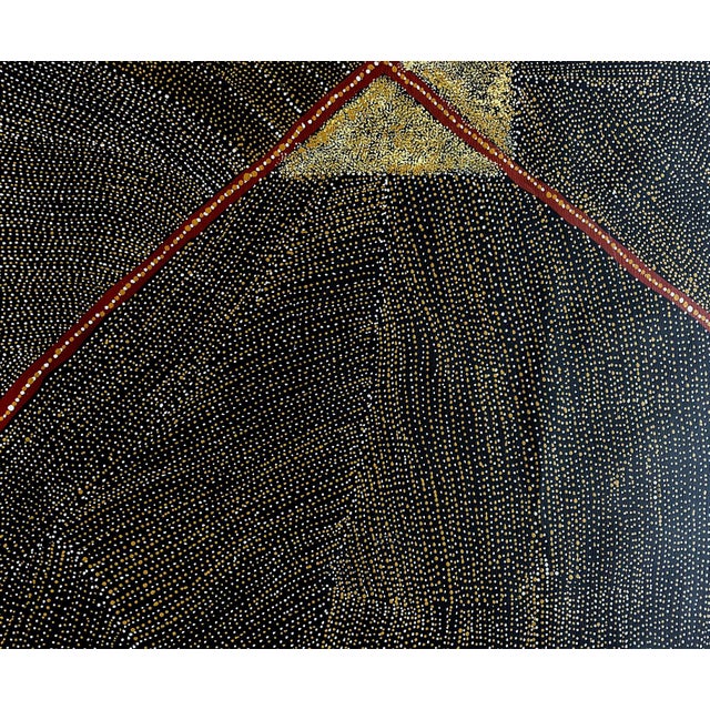 Textile Rare Very Large Australian Aboriginal Painting by Kathleen Petyarre For Sale - Image 7 of 17