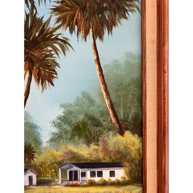 Large Vintage Florida Landscape Painting by M. Winslow For Sale - Image 4 of 11