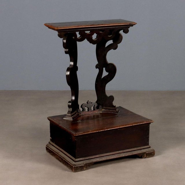 Baroque Cherrywood Kneeler, Central Italy, 17th Century For Sale - Image 9 of 9