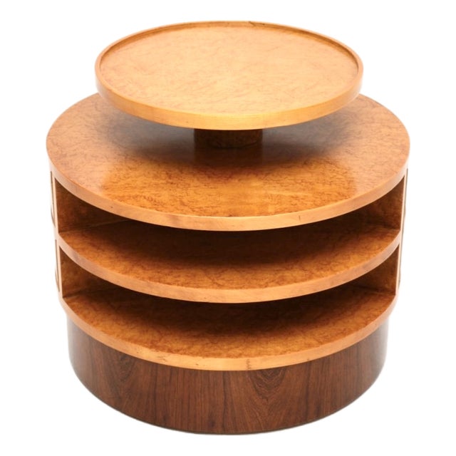 Art Deco Birds Eye Maple Side Table, 1930s For Sale