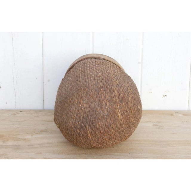 19th Century Asian Woven Basket For Sale - Image 4 of 9