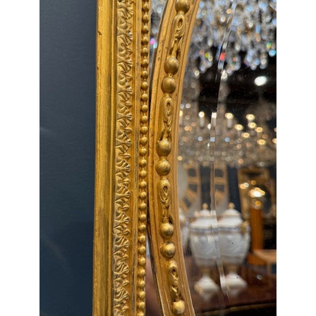 Wood 19th Century French Carved and Giltwood Mirror For Sale - Image 7 of 7
