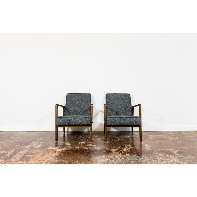 Mid-Century Modern Set of Large Mid-Century Armchairs in Black, 1960s For Sale - Image 3 of 14