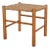 Wood and Rush Stool, 1970s For Sale