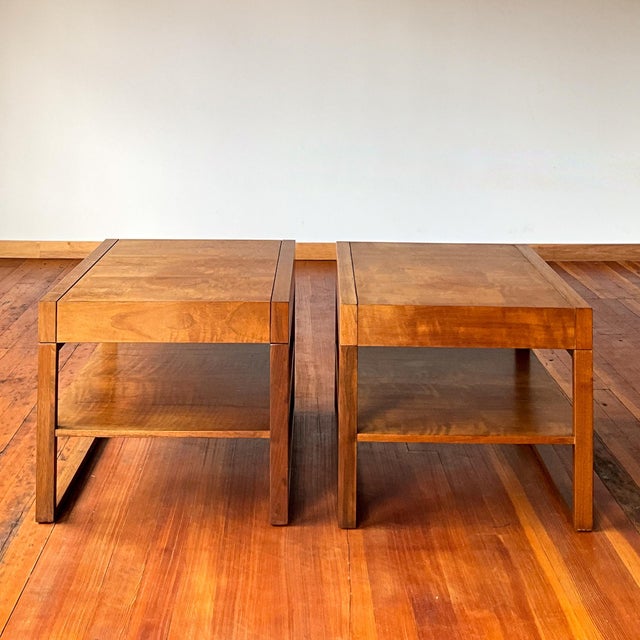 Mid-Century Modern Mid 20th Century Founders Mid Century Teak Side Tables With Hidden Drawers For Sale - Image 3 of 12