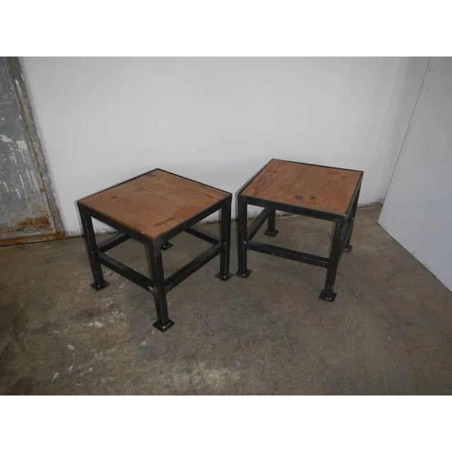 Set of Italian Iron Stools, 1970s For Sale - Image 11 of 11
