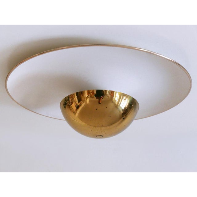 Metal Mid-Century Modern Ceiling Fixture by Bünte & Remmler, Germany, 1950s For Sale - Image 7 of 18
