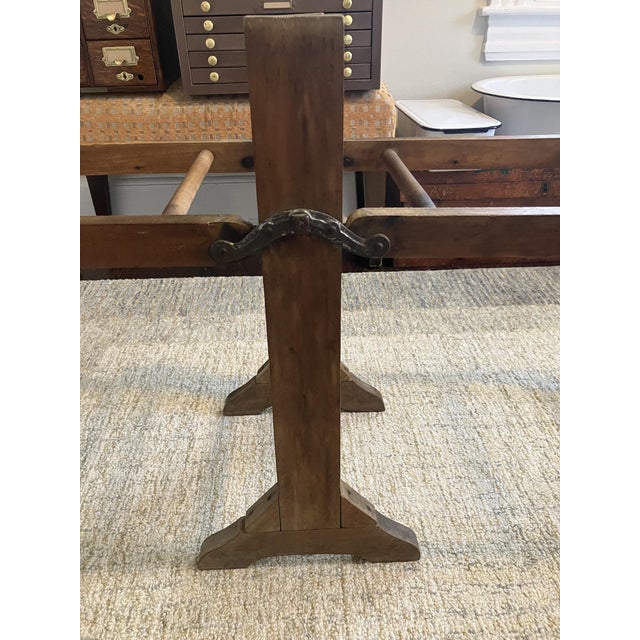 Rustic Antique Folding Wooden Washstand For Sale - Image 3 of 10