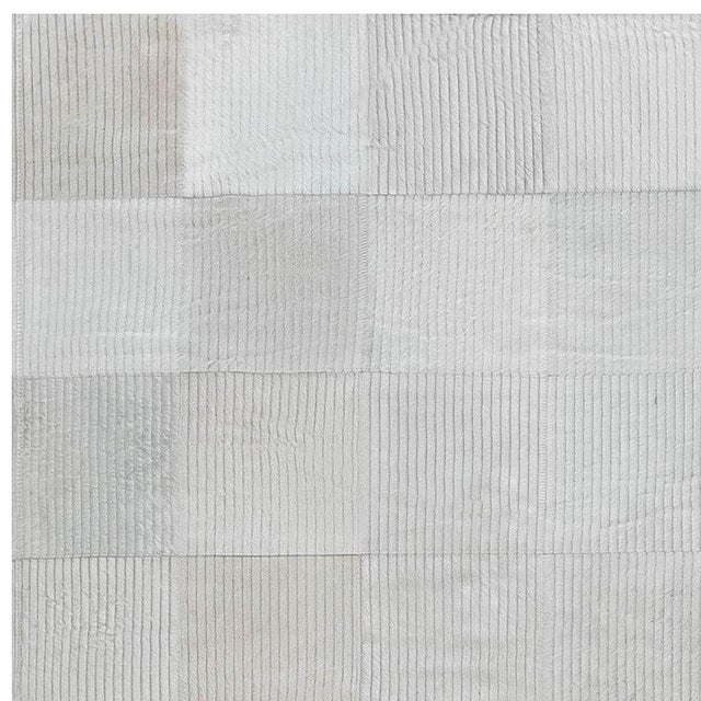 Animal Skin Contemporary Geometric Custom Hair on Hide Rug Pastel by Doris Leslie Blau For Sale - Image 7 of 7