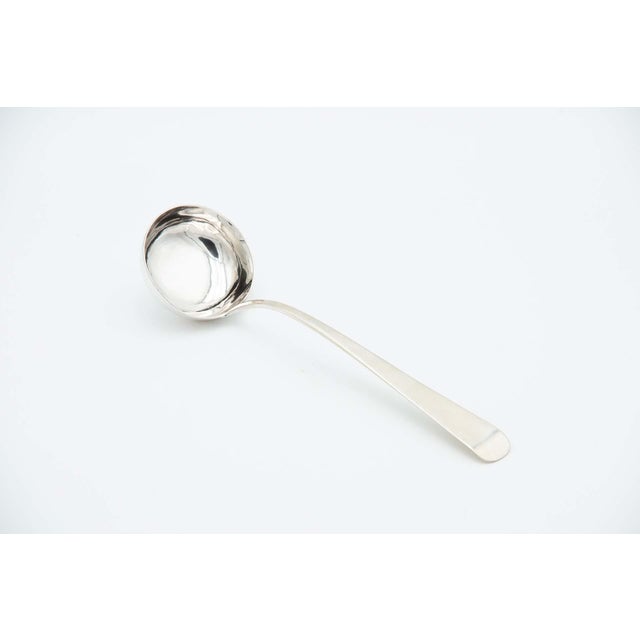 Vintage Silver Soup Ladle For Sale - Image 4 of 4