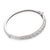 Contemporary Vintage Diamond 14k White Gold Bangle For Sale - Image 3 of 5