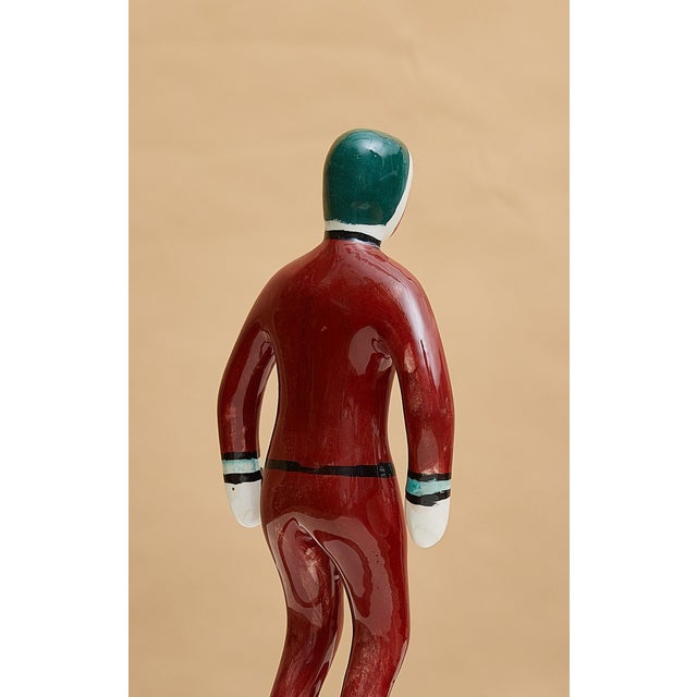 Subbuteo Ornament Sculpture in Double-Mold Ceramic from Artigianato Italiano For Sale - Image 3 of 4