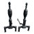 Neoclassical Pair of 1920s Neoclassical Cast Iron Fireplace Andirons With Urn Finials For Sale - Image 3 of 17