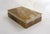 Large rectangular box (for jewelry, cigars, games, etc.), flat shape, entirely made of marbled onyx stone, chocolate...
