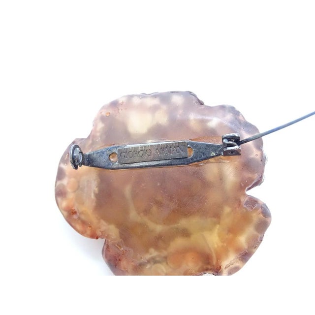 Rosa Brooch with Crystals from Giorgio Armani, Italy, 1990s For Sale - Image 16 of 18