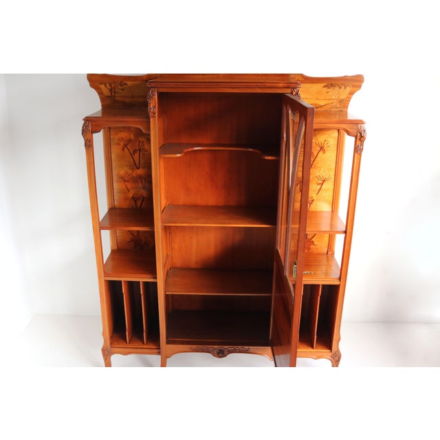 Art Nouveau Display Music Cabinet by Emile Gallé, France, 1905 For Sale - Image 11 of 18