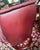 Vintage Stressless Ekornes MCM Burgundy (Red-Brown) Leather Lounge Chair & Ottoman For Sale - Image 11 of 12