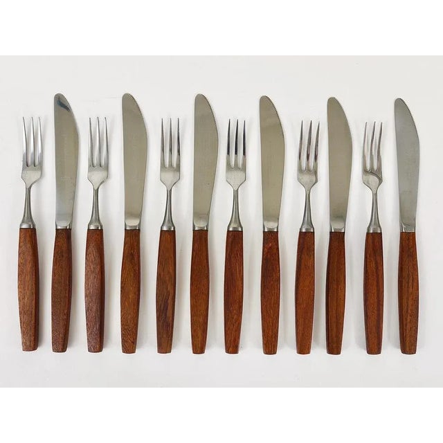 Mid-Century Austrian Boxed Cutlery from Amboss, 1950s, Set of 12 For Sale - Image 3 of 12