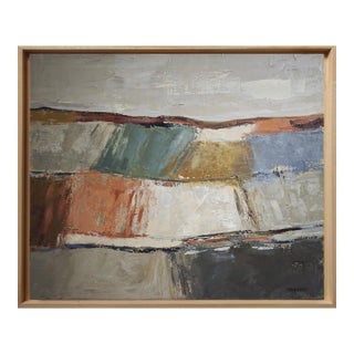 Temps Calme, Abstract Landscape, Contemporary, Framed by Sophie Dumont For Sale