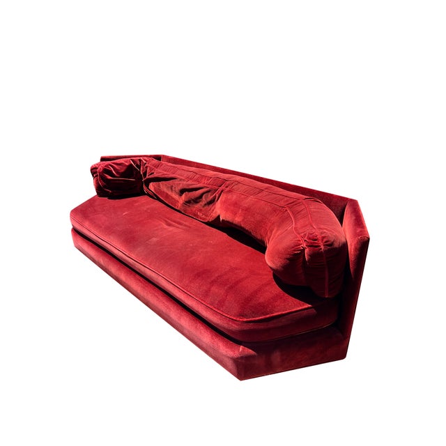 Mid Century Modern Vintage Sofa or Couch in Milo Baughman Style Design For Sale - Image 9 of 9