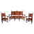 Neo-Renaissance Revival Carved Walnut Armchairs and Canape, 1900s, Set of 3 For Sale - Image 6 of 6