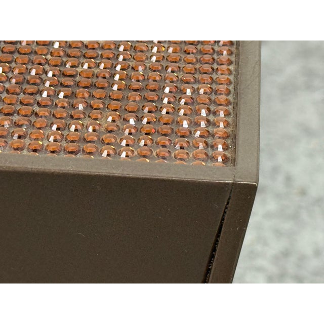Gary Hutton Designs Facet 4 Bronze + Swarovski Crystal Pedestal For Sale - Image 9 of 12
