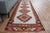 1970s Vintage Turkish Handmade Wool Cotton Cream Orange Runner Rug For Sale - Image 11 of 11