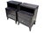 Pair of 1950's Ebonized Mid Century Modern Nightstands With Dual Drawers For Sale - Image 4 of 5