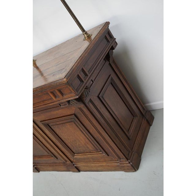 Antique 19th Century French Oak Shop Counter Cabinet For Sale - Image 14 of 18