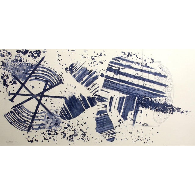 "Carousel" State II New Custom Frame made with Archival Materials, Original Limited Edition Etching with aquatint . Hand...